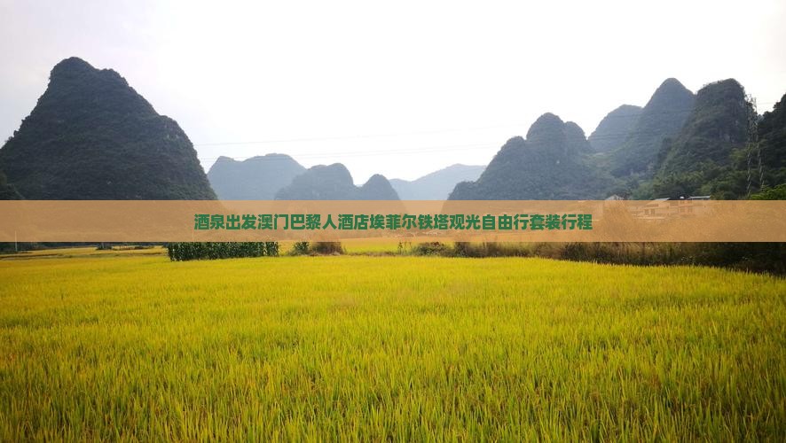 酒泉出发澳门巴黎人酒店埃菲尔铁塔观光自由行套装行程