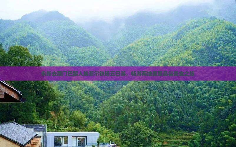 永新去澳门巴黎人埃菲尔铁塔五日游,畅游两地美景品尝美食之旅 永新去澳门巴黎人埃菲尔铁塔五日游,畅游两地美景品尝美食之旅