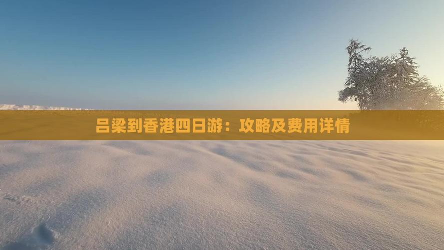 吕梁到香港四日游：攻略及费用详情