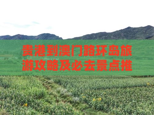 贵港到澳门路环岛旅游攻略及必去景点推荐