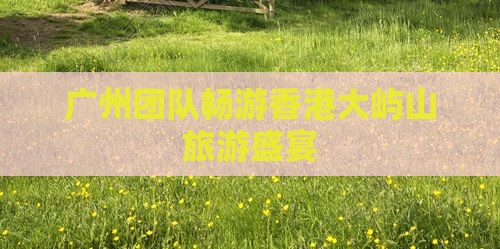 广州团队畅游香港大屿山旅游盛宴