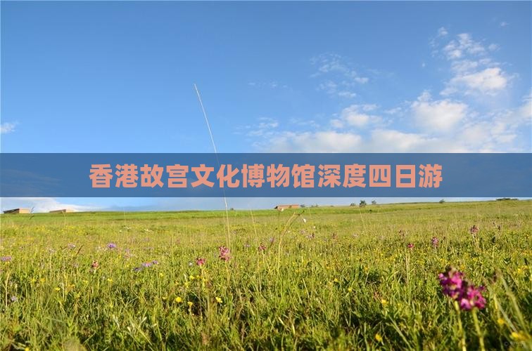 香港故宫文化博物馆深度四日游