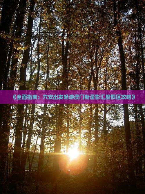 《全面指南：六安出发畅游澳门新濠影汇度假区攻略》