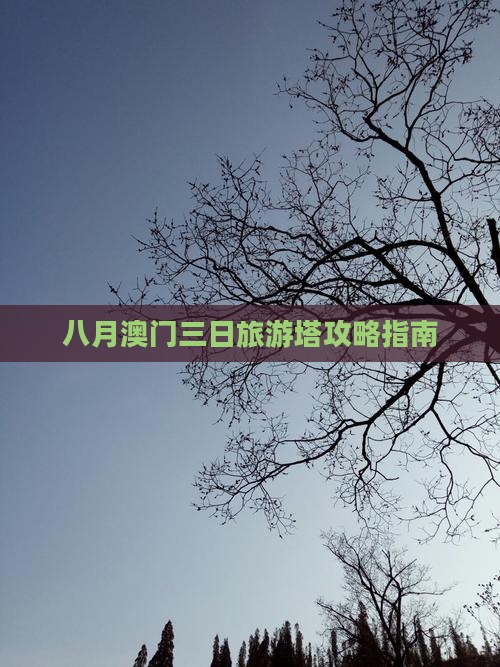 八月澳门三日旅游塔攻略指南