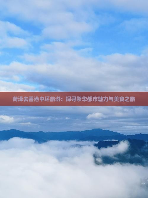 菏泽去香港中环旅游：探寻繁华都市魅力与美食之旅