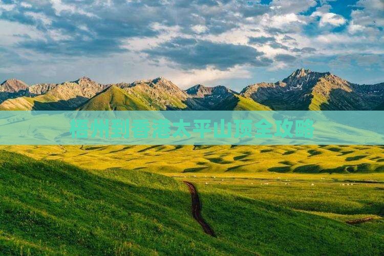梧州到香港太平山顶全攻略