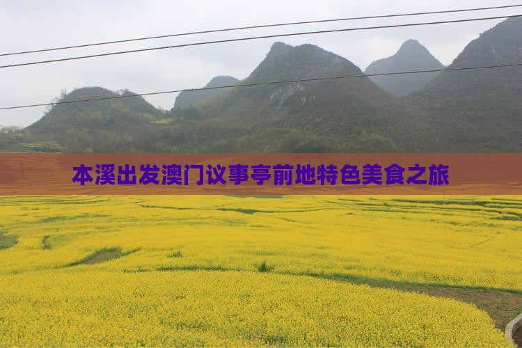 本溪出发澳门议事亭前地特色美食之旅