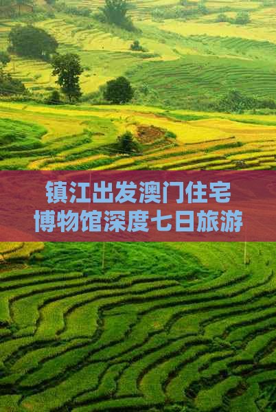镇江出发澳门住宅博物馆深度七日旅游探秘