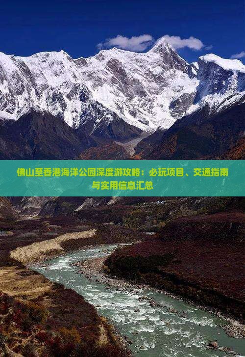 佛山至香港海洋公园深度游攻略：必玩项目、交通指南与实用信息汇总
