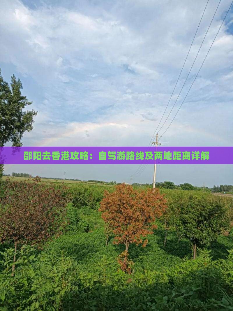 邵阳去香港攻略：自驾游路线及两地距离详解
