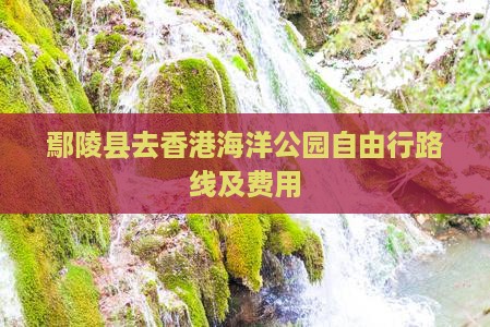 鄢陵县去香港海洋公园自由行路线及费用