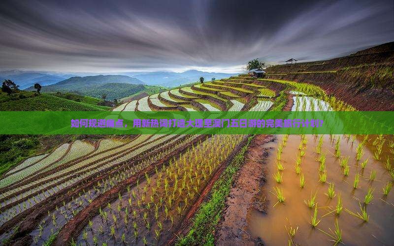 如何规避痛点，用新热词打造大理至澳门五日游的完美旅行计划？