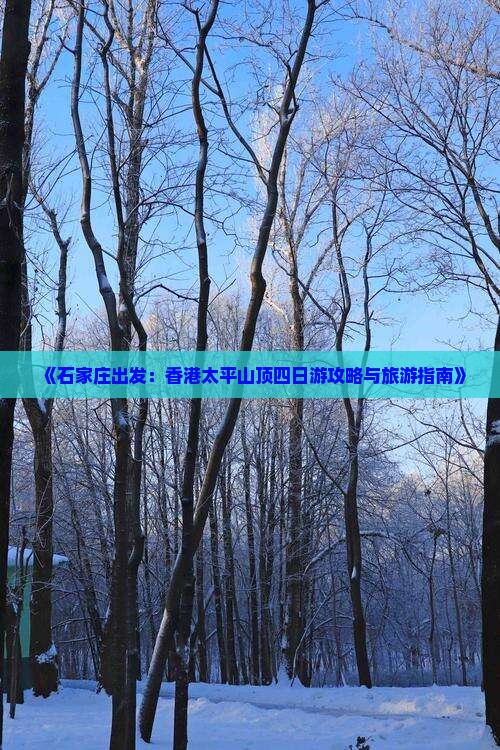 《石家庄出发：香港太平山顶四日游攻略与旅游指南》