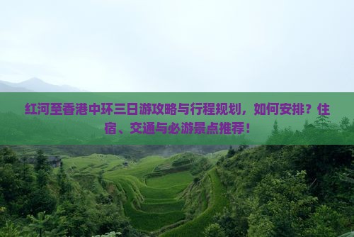 红河至香港中环三日游攻略与行程规划，如何安排？住宿、交通与必游景点推荐！