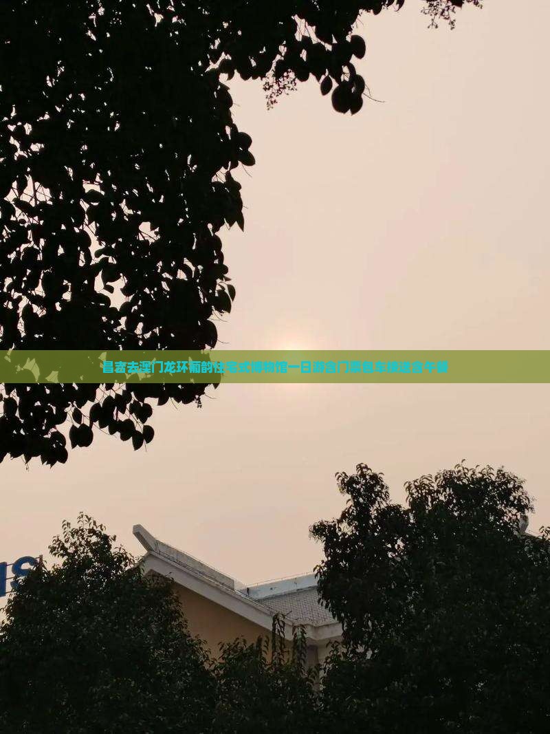 昌吉去澳门龙环葡韵住宅式博物馆一日游含门票包车接送含午餐