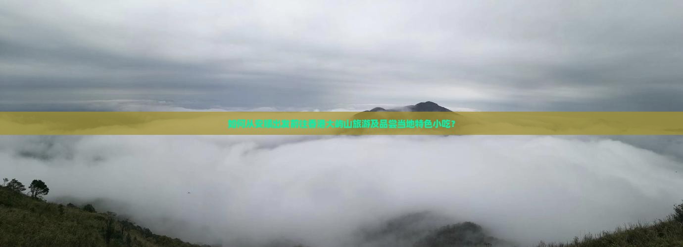 如何从安顺出发前往香港大屿山旅游及品尝当地特色小吃？