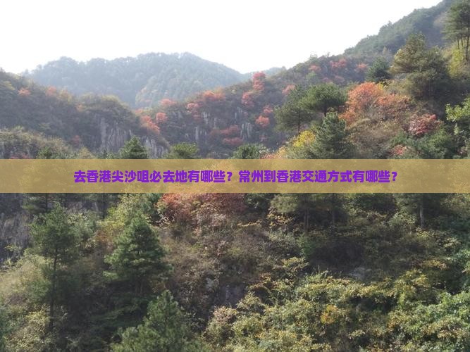 去香港尖沙咀必去地有哪些？常州到香港交通方式有哪些？
