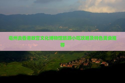 亳州去香港故宫文化博物馆旅游小吃攻略及特色美食推荐