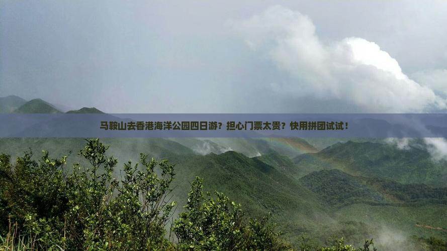 马鞍山去香港海洋公园四日游？担心门票太贵？快用拼团试试！
