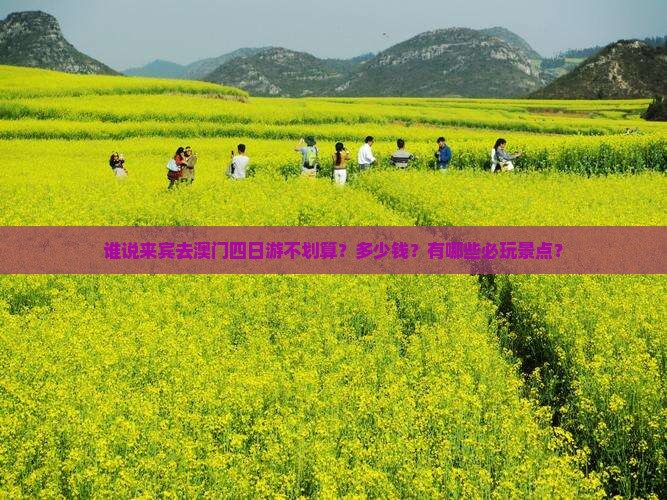 谁说来宾去澳门四日游不划算？多少钱？有哪些必玩景点？