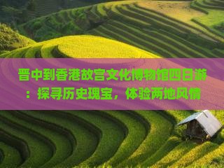 晋中到香港故宫文化博物馆四日游：探寻历史瑰宝，体验两地风情