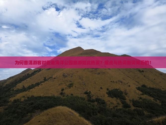 为何普洱游客对香港海洋公园旅游如此热衷？痛点与热词新词背后的！