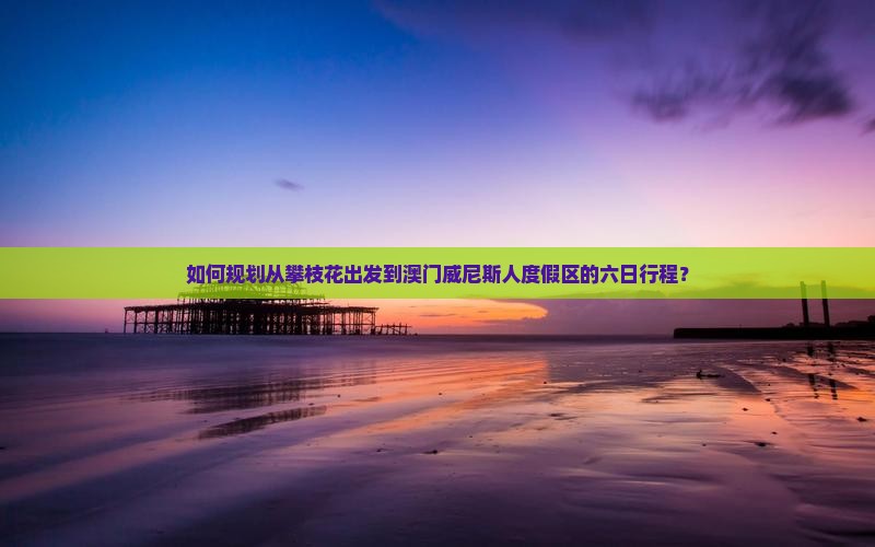 如何规划从攀枝花出发到澳门威尼斯人度假区的六日行程？