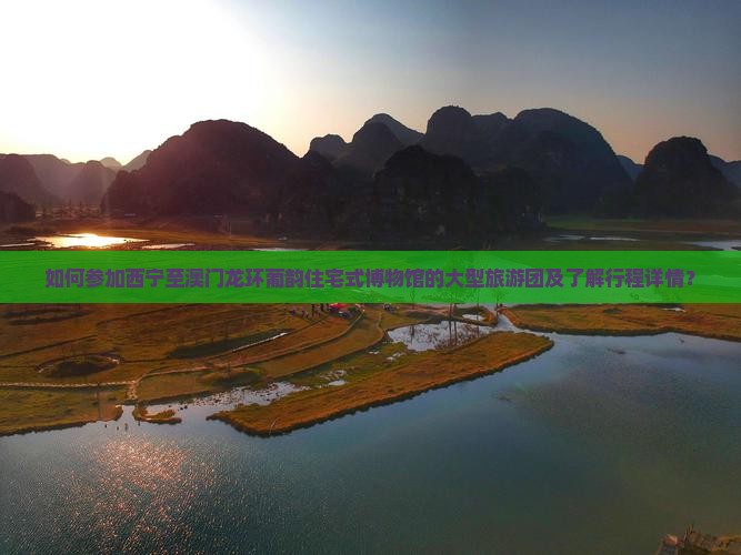 如何参加西宁至澳门龙环葡韵住宅式博物馆的大型旅游团及了解行程详情？