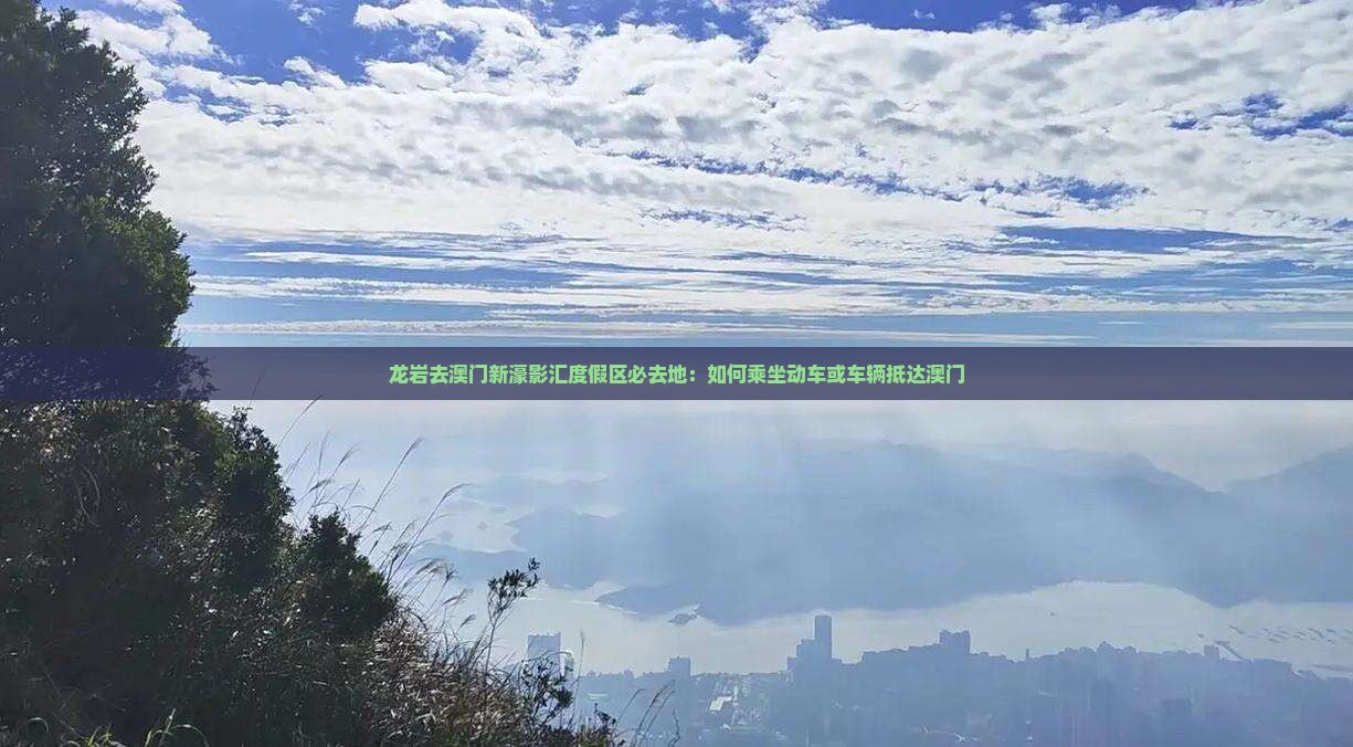 龙岩去澳门新濠影汇度假区必去地：如何乘坐动车或车辆抵达澳门