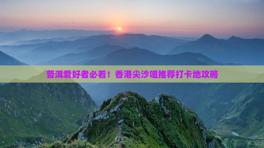 普洱爱好者必看！香港尖沙咀推荐打卡地攻略