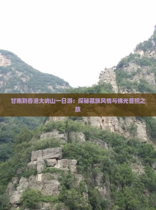 甘南到香港大屿山一日游：探秘藏族风情与佛光普照之旅