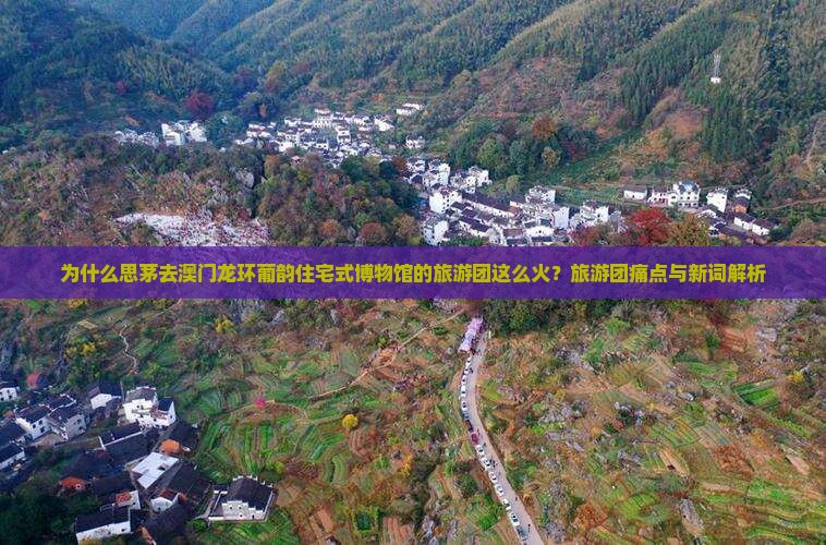 为什么思茅去澳门龙环葡韵住宅式博物馆的旅游团这么火？旅游团痛点与新词解析