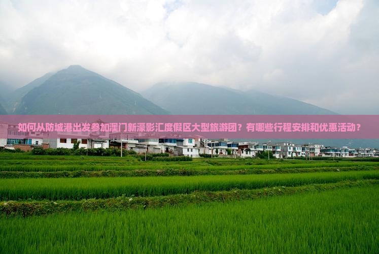 如何从防城港出发参加澳门新濠影汇度假区大型旅游团？有哪些行程安排和优惠活动？