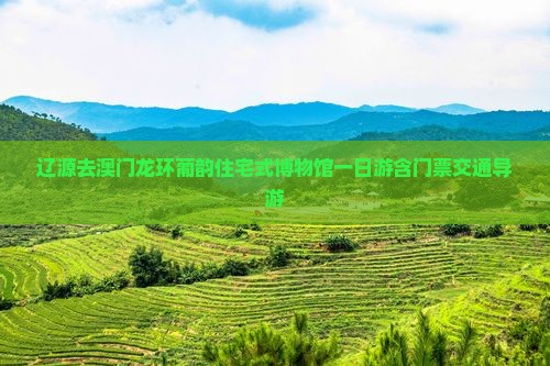 辽源去澳门龙环葡韵住宅式博物馆一日游含门票交通导游
