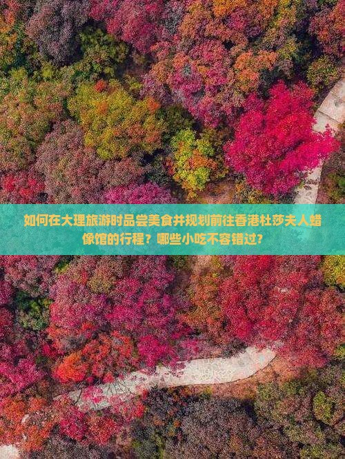 如何在大理旅游时品尝美食并规划前往香港杜莎夫人蜡像馆的行程？哪些小吃不容错过？