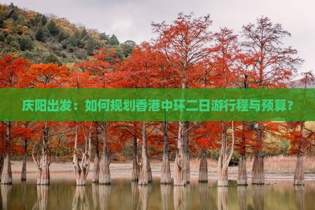 庆阳出发：如何规划香港中环二日游行程与预算？