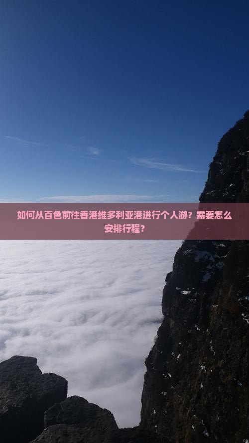 如何从百色前往香港维多利亚港进行个人游？需要怎么安排行程？