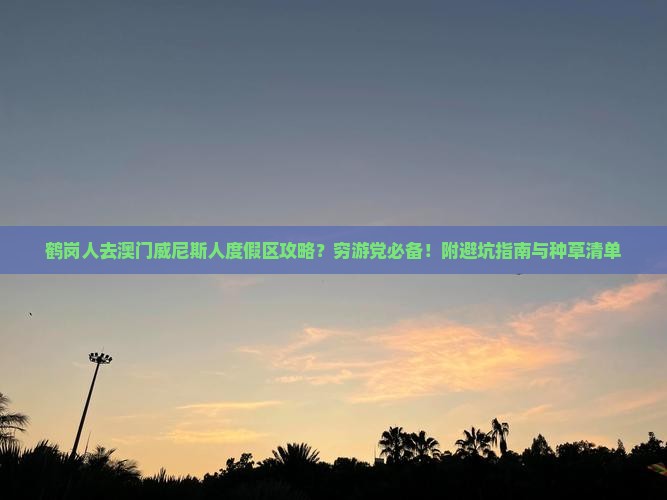 鹤岗人去澳门威尼斯人度假区攻略？穷游党必备！附避坑指南与种草清单