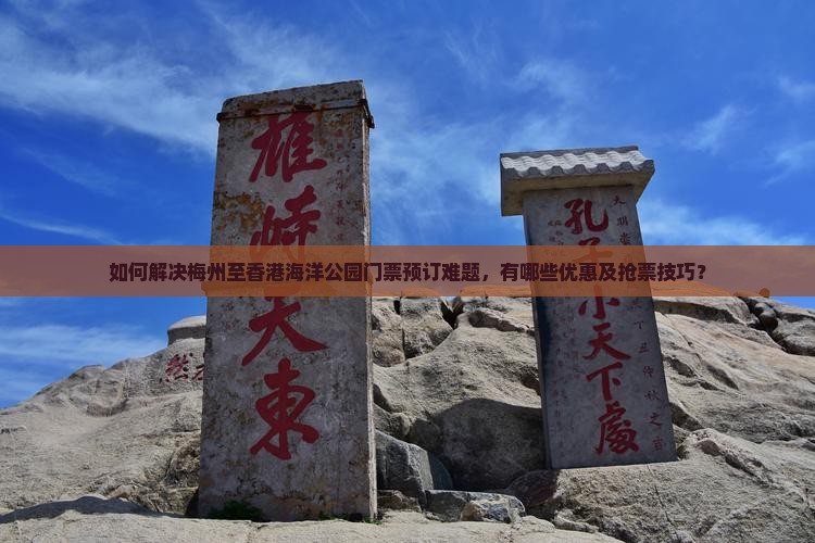 如何解决梅州至香港海洋公园门票预订难题，有哪些优惠及抢票技巧？