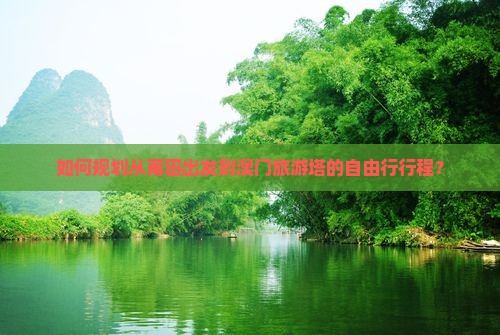如何规划从莆田出发到澳门旅游塔的自由行行程？