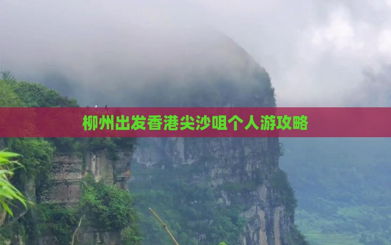 柳州出发香港尖沙咀个人游攻略