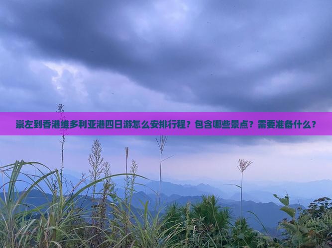 崇左到香港维多利亚港四日游怎么安排行程？包含哪些景点？需要准备什么？