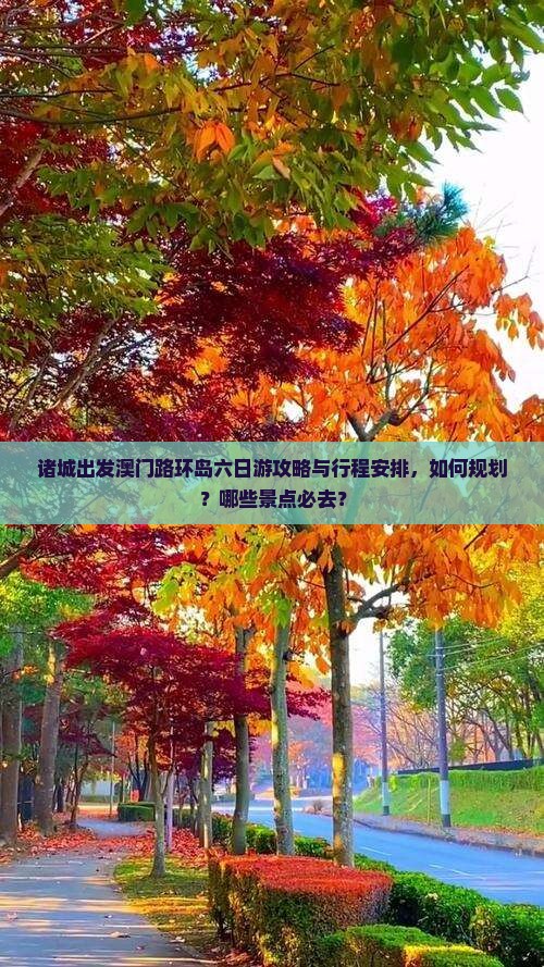 诸城出发澳门路环岛六日游攻略与行程安排，如何规划？哪些景点必去？