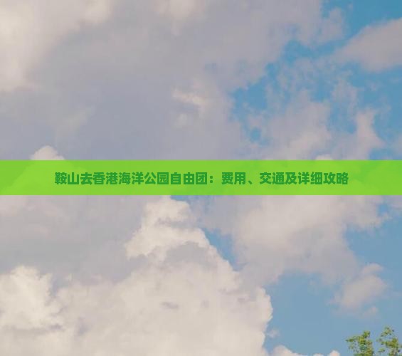 鞍山去香港海洋公园自由团：费用、交通及详细攻略