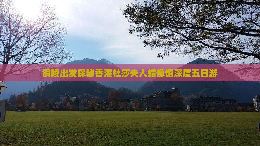 铜陵出发探秘香港杜莎夫人蜡像馆深度五日游