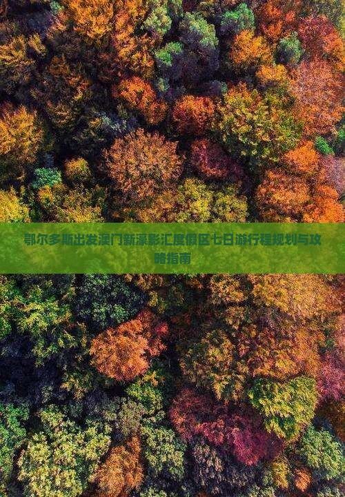 鄂尔多斯出发澳门新濠影汇度假区七日游行程规划与攻略指南