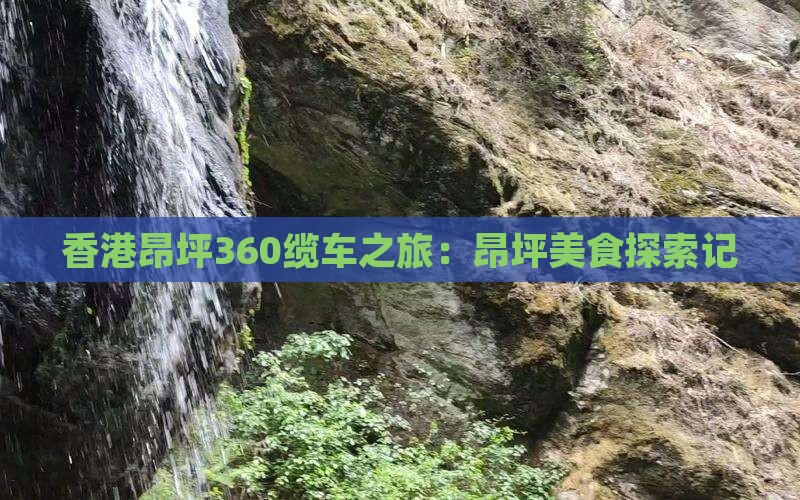 香港昂坪360缆车之旅：昂坪美食探索记