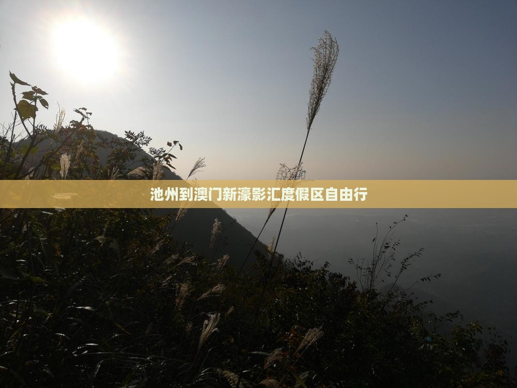 池州到澳门新濠影汇度假区自由行