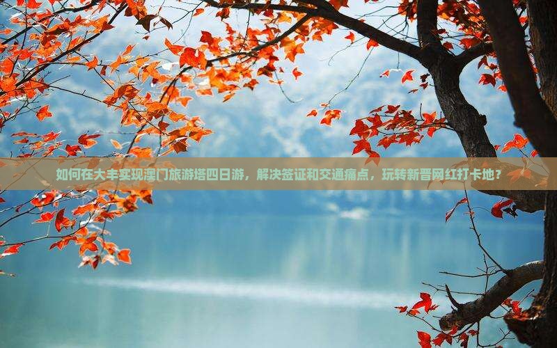 如何在大丰实现澳门旅游塔四日游，解决签证和交通痛点，玩转新晋网红打卡地？