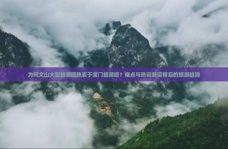 为何文山大型旅游团热衷于澳门旅游塔？痛点与热词新词背后的旅游趋势
